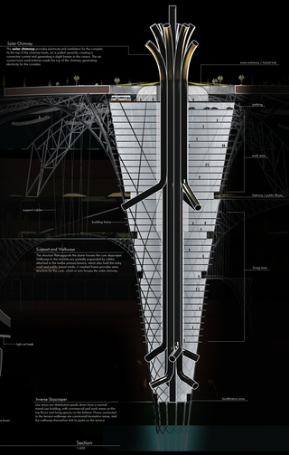 Illustration for article titled The Skyscraper That Grows Underground